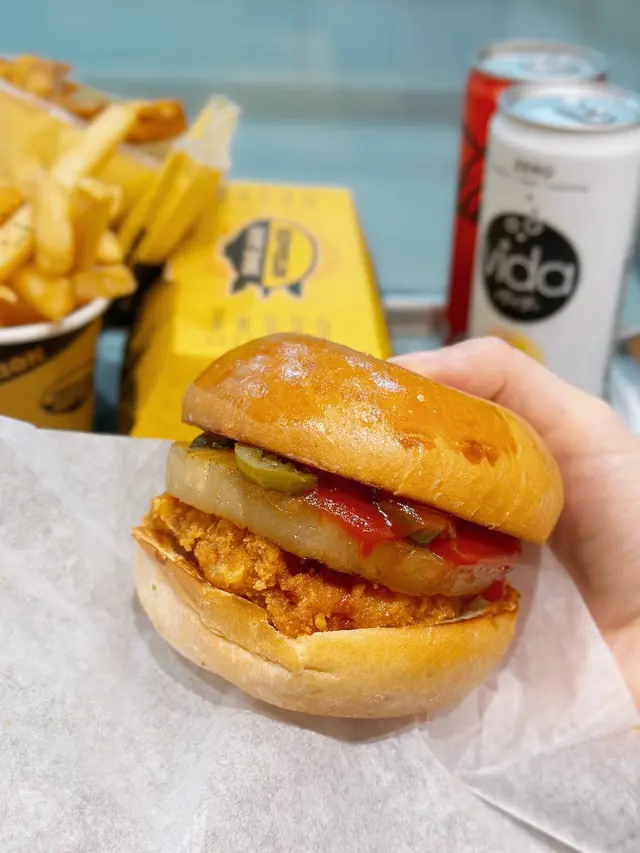 墨西哥勁辣雞漢堡套餐