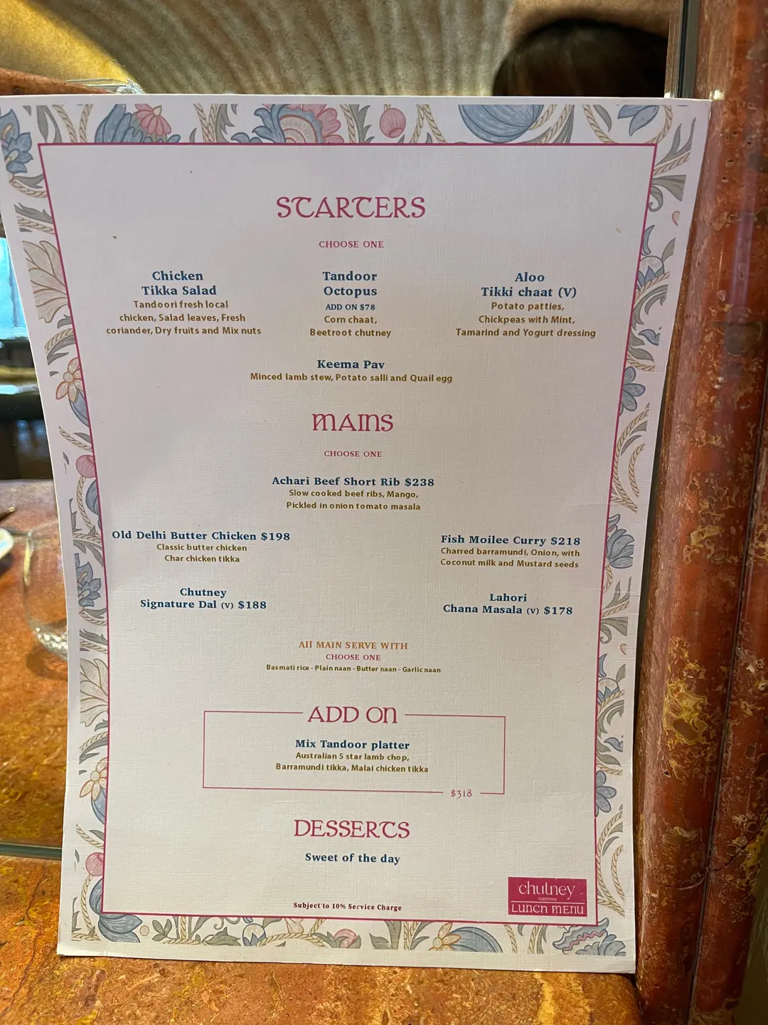 CHUTNEY's Menu Indian Curry in Central Hong Kong OpenRice Hong Kong