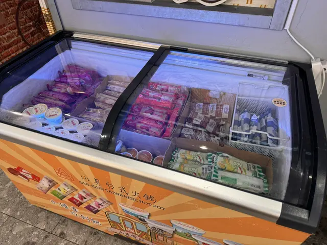 大堆雪條同雪糕囉,不過就唔知係咩牌子?因為唔係寫中文