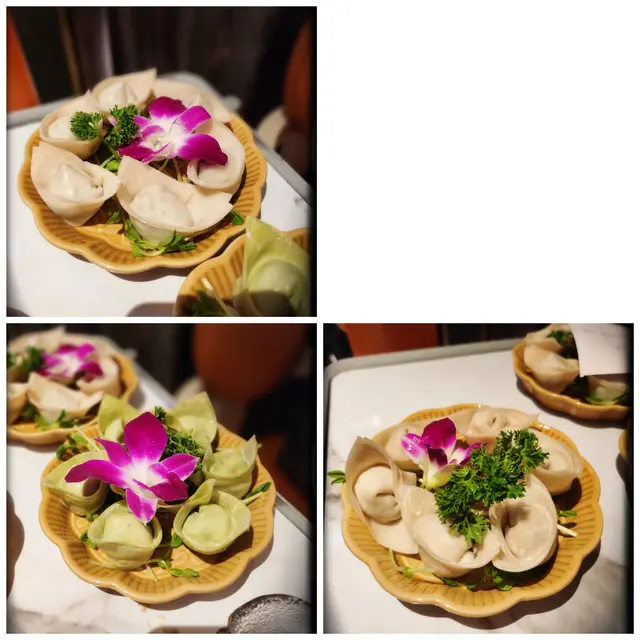 姬松茸野菌餃（$88）、冬菇薺菜餃（$88）、自家製韭菜餃（$68）