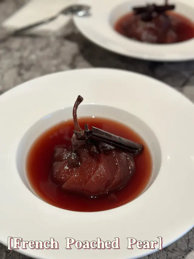 French Poached Pear