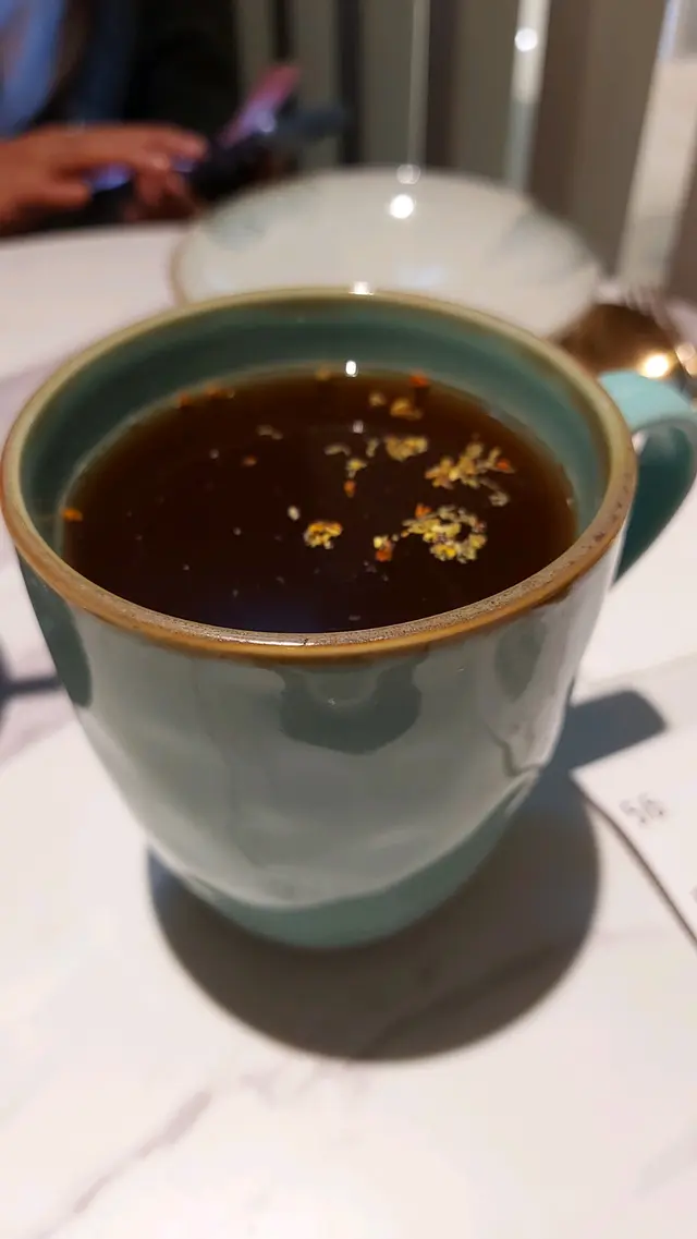 熱桂花黑糖茶