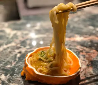 大閘蟹粉蟹黃稻庭烏冬