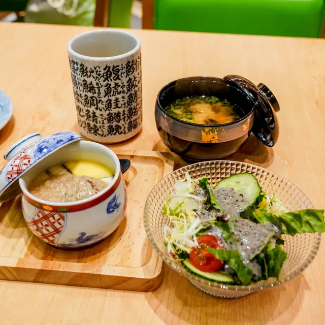 沙律, 味噌湯, 茶碗蒸