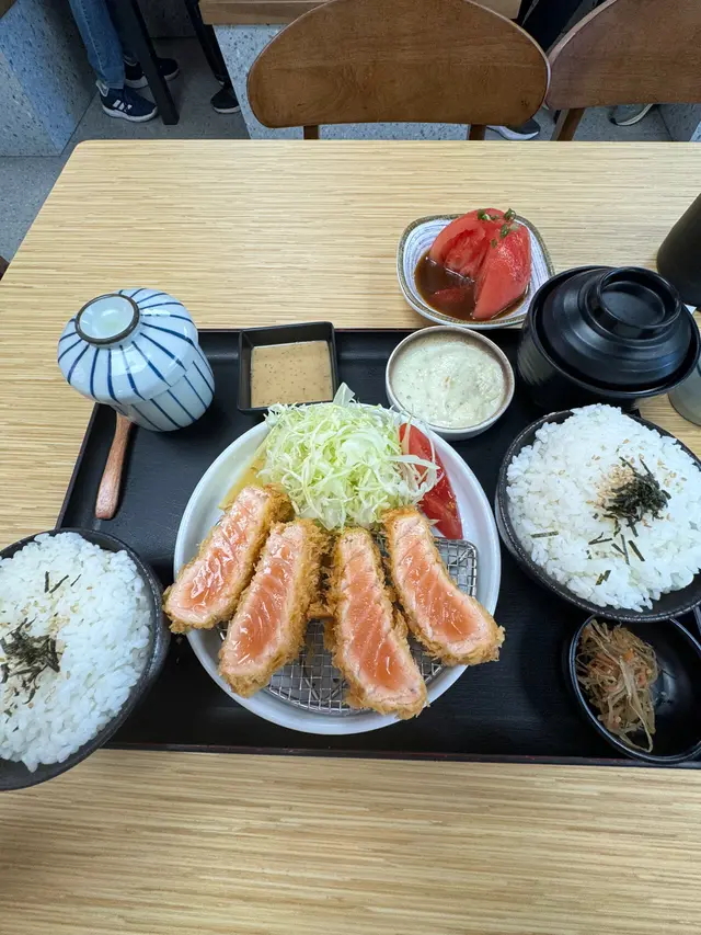 吉列三文魚柳定食