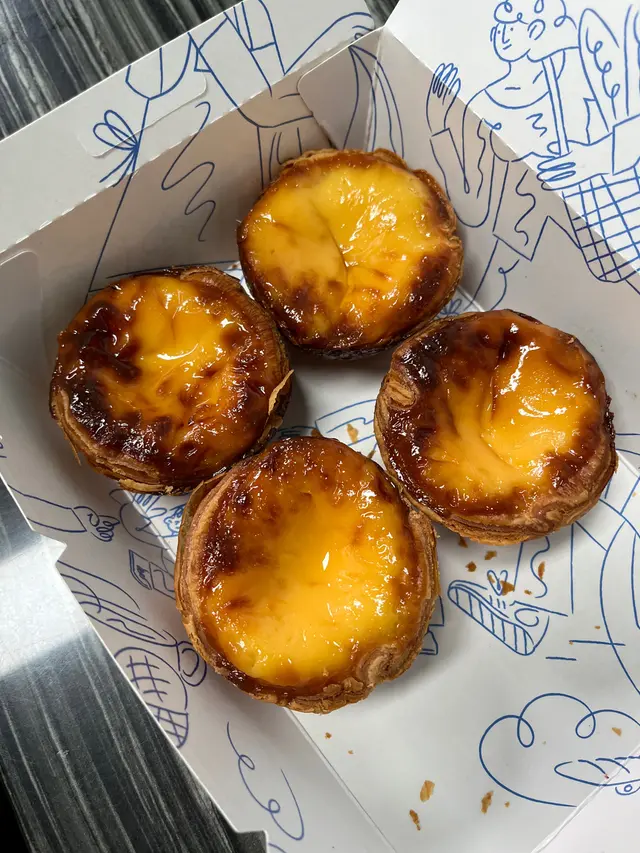 Sourdough  egg  tart
