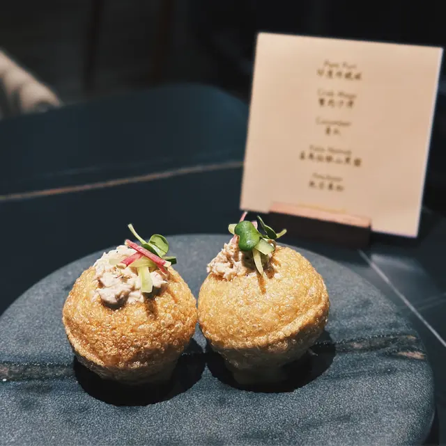 Crab “Pani Puri”