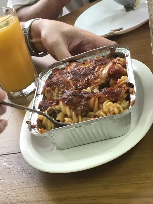 焗芝士肉醬螺絲粉