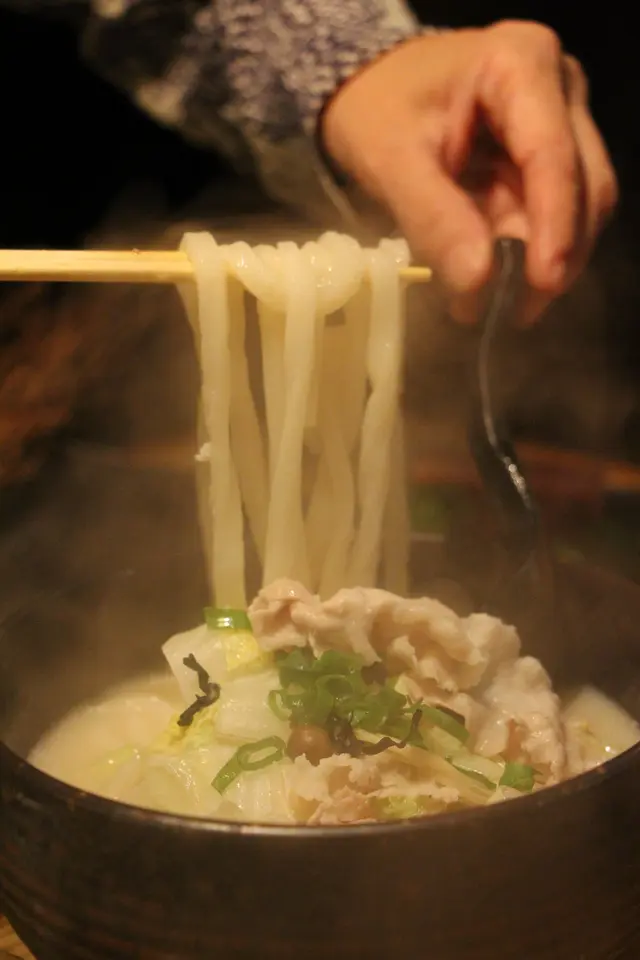 豚肉野菜湯烏東