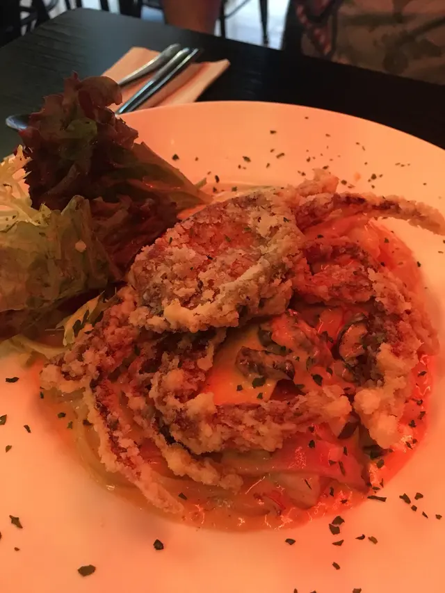 原隻軟殼蟹扁意粉