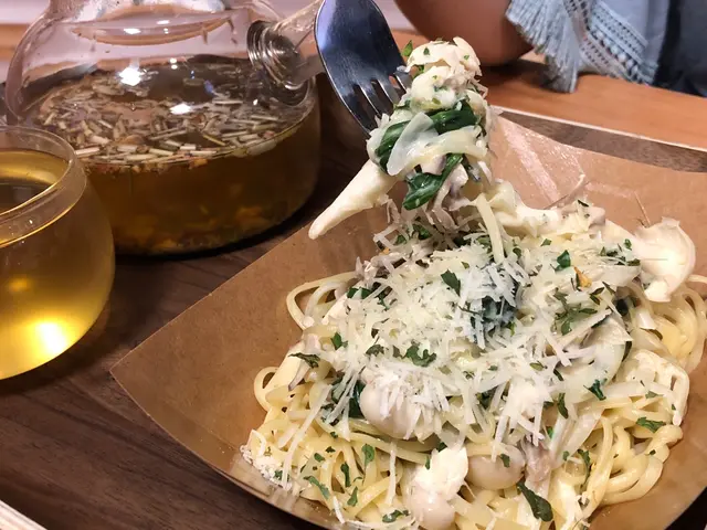 香草汁菠菜雜菌意粉