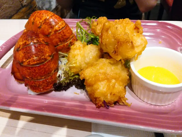 粉漿略為重味,令龍蝦失色