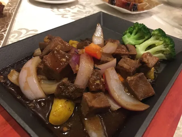 彩椒野菌牛柳粒