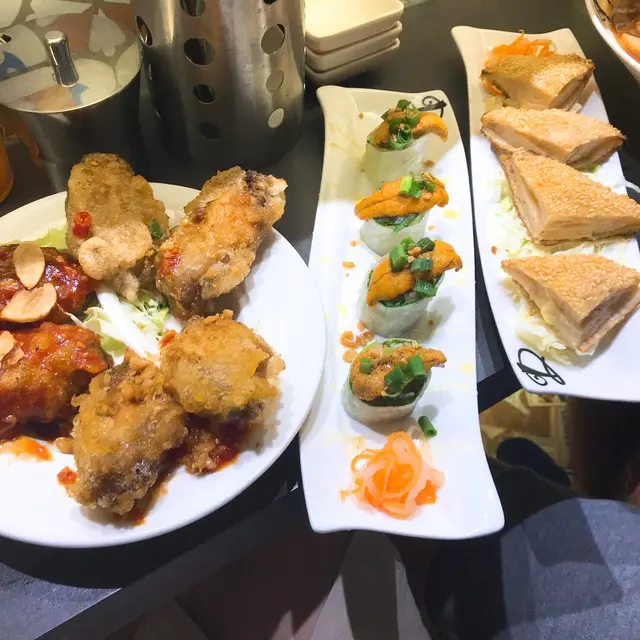 雙層芝士炸醬豬頸肉撈檬