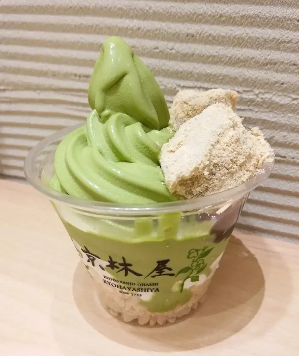 蕨餅,抹茶紅豆脆米雪糕