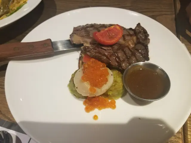 8 oz Rib Eye Steak with Scallop