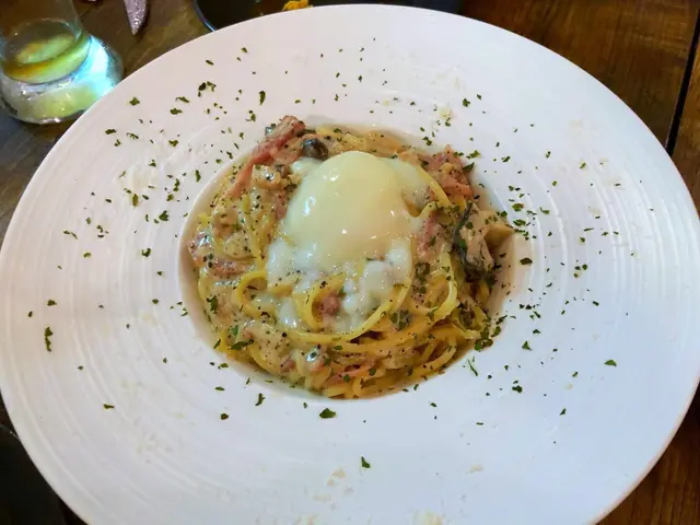 63度溫泉蛋伴黑松露卡邦尼