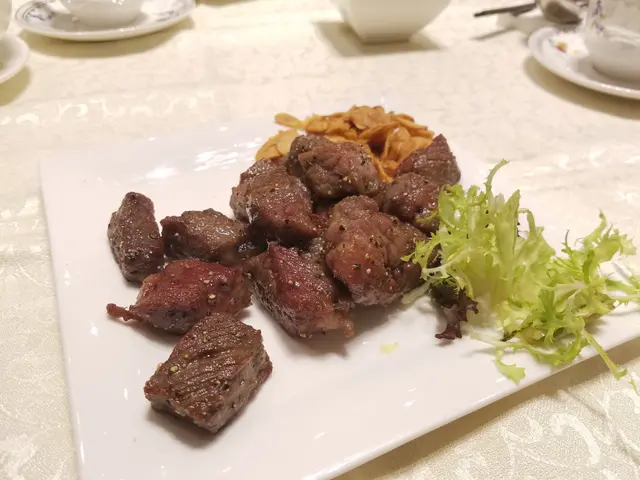 蒜片和牛粒