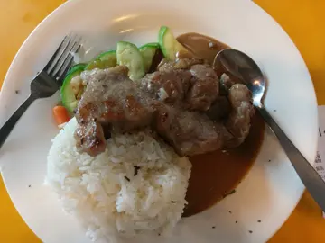 肉眼猪扒饭