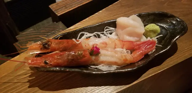 赤蝦刺身2隻, 帶子刺身