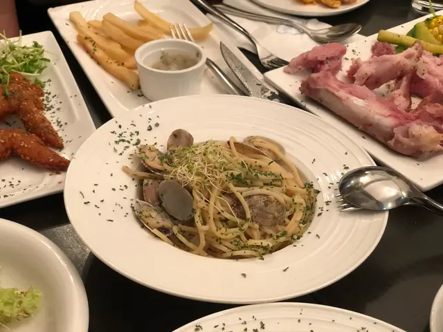 香辣蜆肉炒意粉