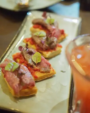 Tomato Cream Striploin Carpaccio