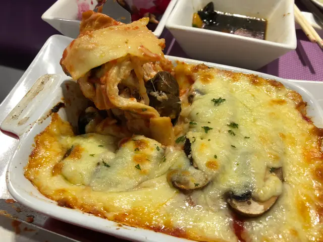 大啡菇鮮豆包栗子紫薯焗千層麵