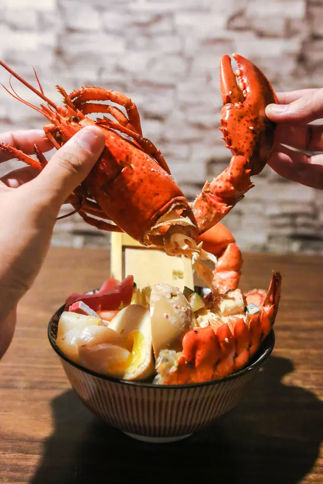 丼瀛龍蝦刺身爆丼