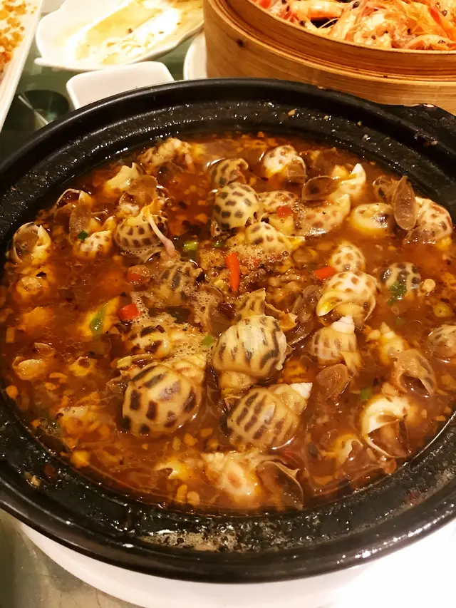 辣酒煮花螺
