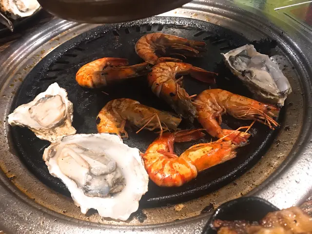 燒生蠔+蝦