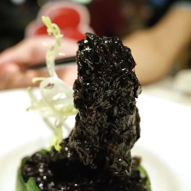 蝦苗拌頭水紫菜