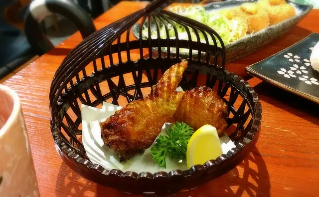 炸明太子雞翼 Fried chicken wings with spicy cod roe