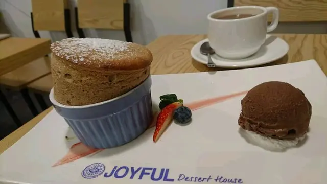 朱古力疏乎厘伴雪糕＝Chocolate Souffle with Ice-cream 