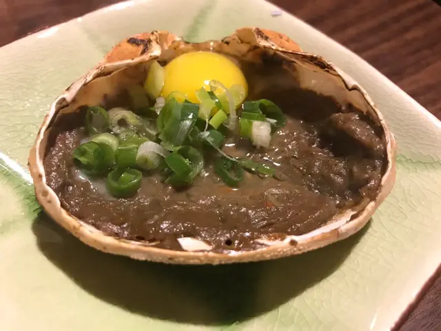 丼瀛蟹膏甲羅燒