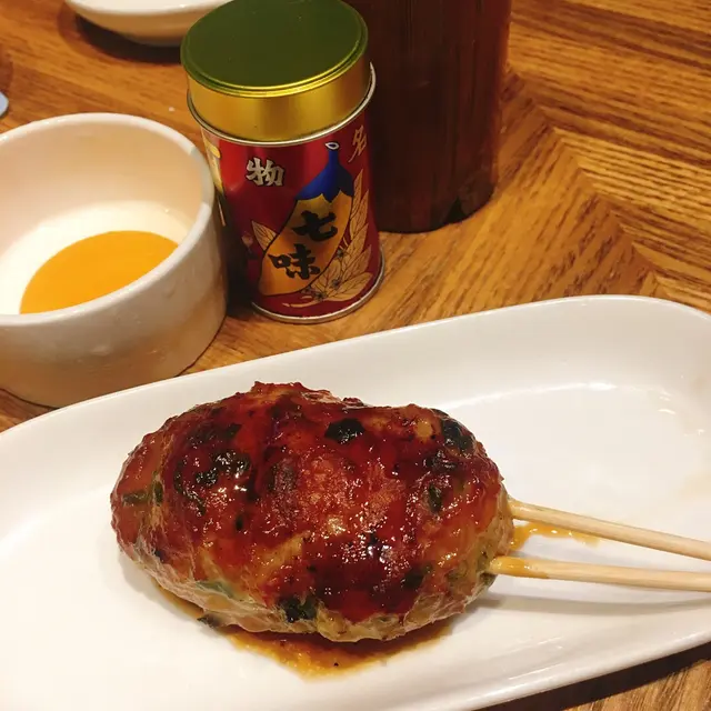 自製免治雞肉棒 伴鮮蛋黃    