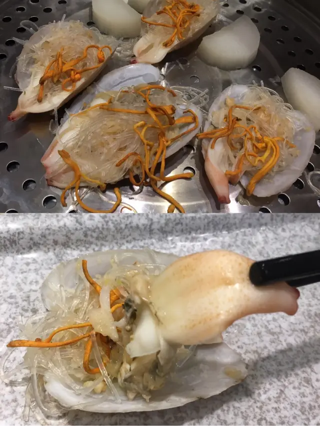 虫草花蒸貴妃蚌