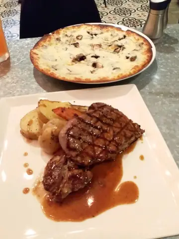 雜菌Pizza，肉眼扒