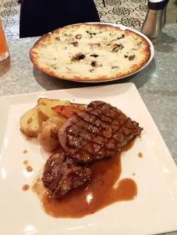 雜菌Pizza，肉眼扒