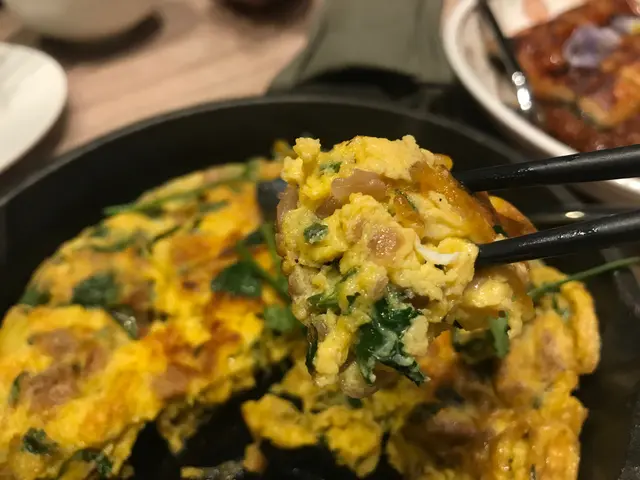 鐵板香草菜脯煎蛋