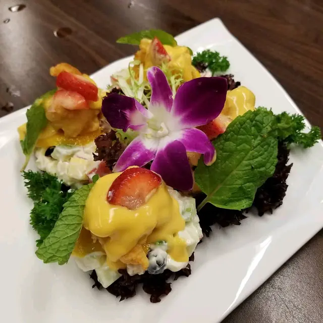 香芒沙律大蝦球