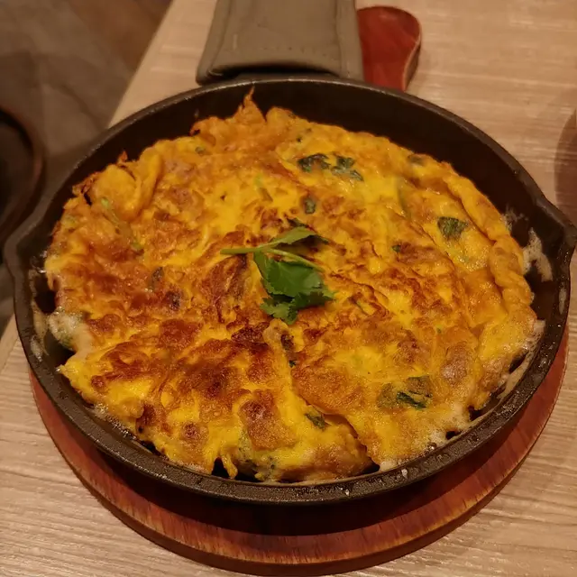 鐵板香草菜脯煎蛋