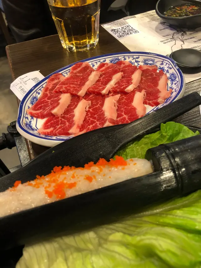 牛扑肉,蝦滑
