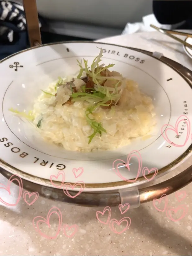 煎帶子芝士蘆筍意大利飯