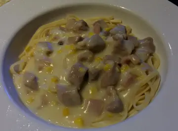 粟米火腿肉粒意大利粉