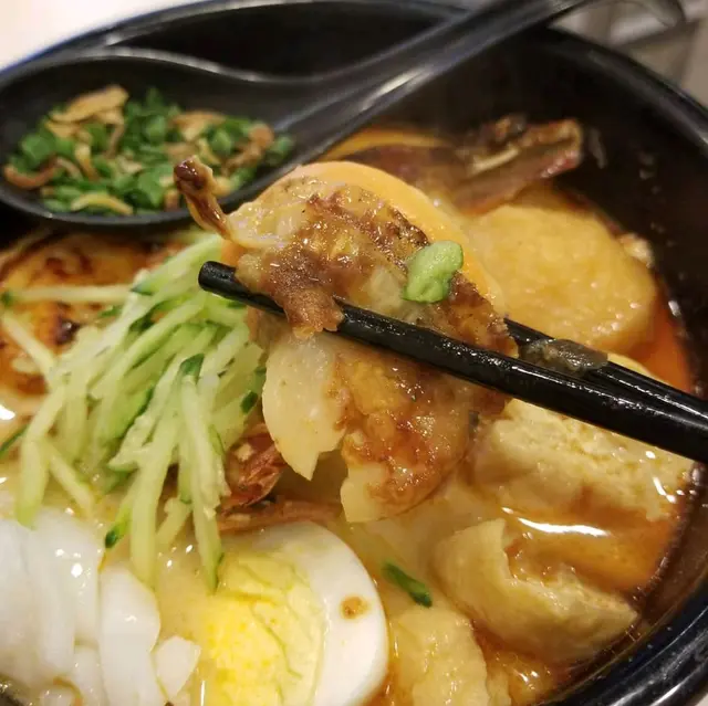10吋半虎蝦帆立貝海鮮叻沙套餐