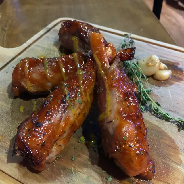 美式芥末豬脾仔