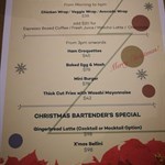 Here for a cocktail after work. Apparently they are now exclusively serving their Christmas menu. Worth taking a look!