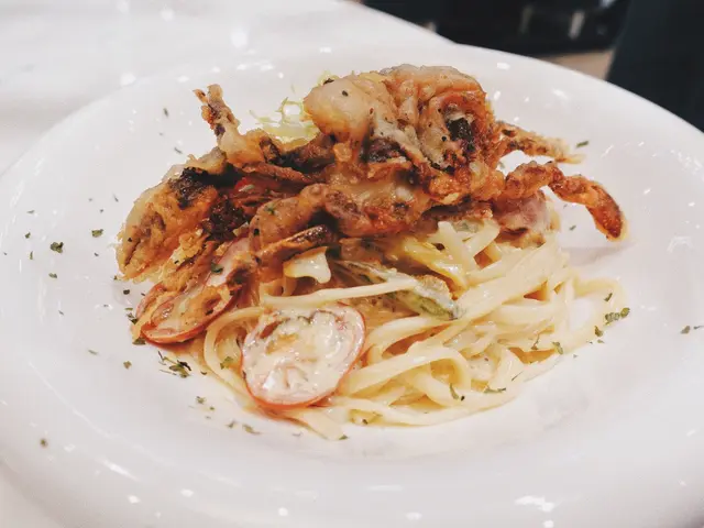 海膽天使麵配軟殼蟹