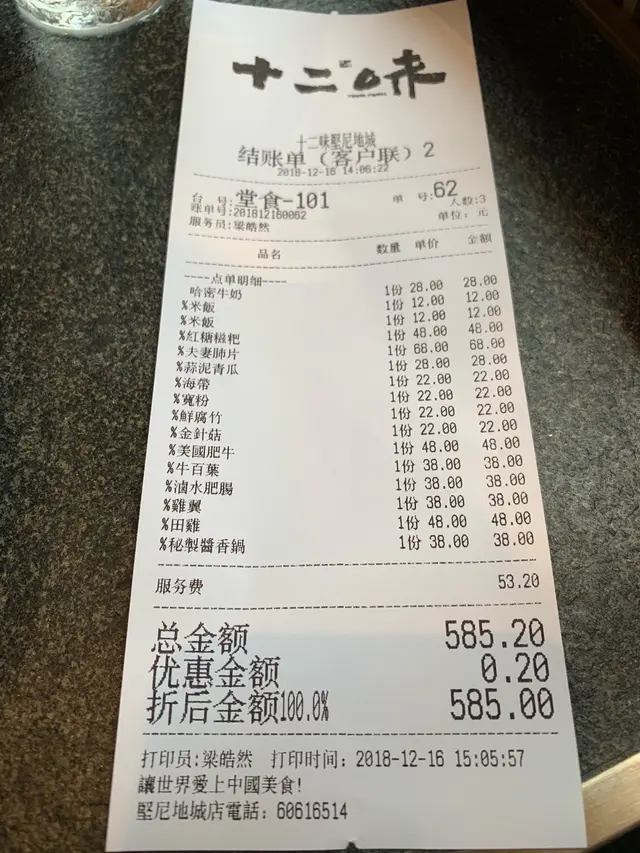 3個人食左500幾