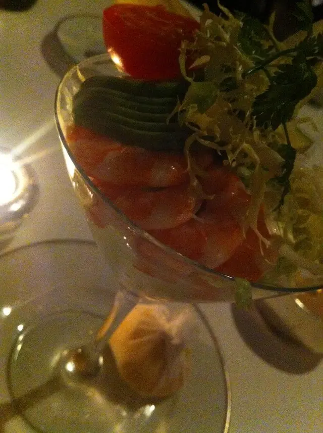 大蝦蟹肉沙律 prawn and green crab salad